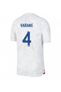 Fotbalové Dres Francie Raphael Varane #4 Venkovní Oblečení MS 2022 Krátký Rukáv